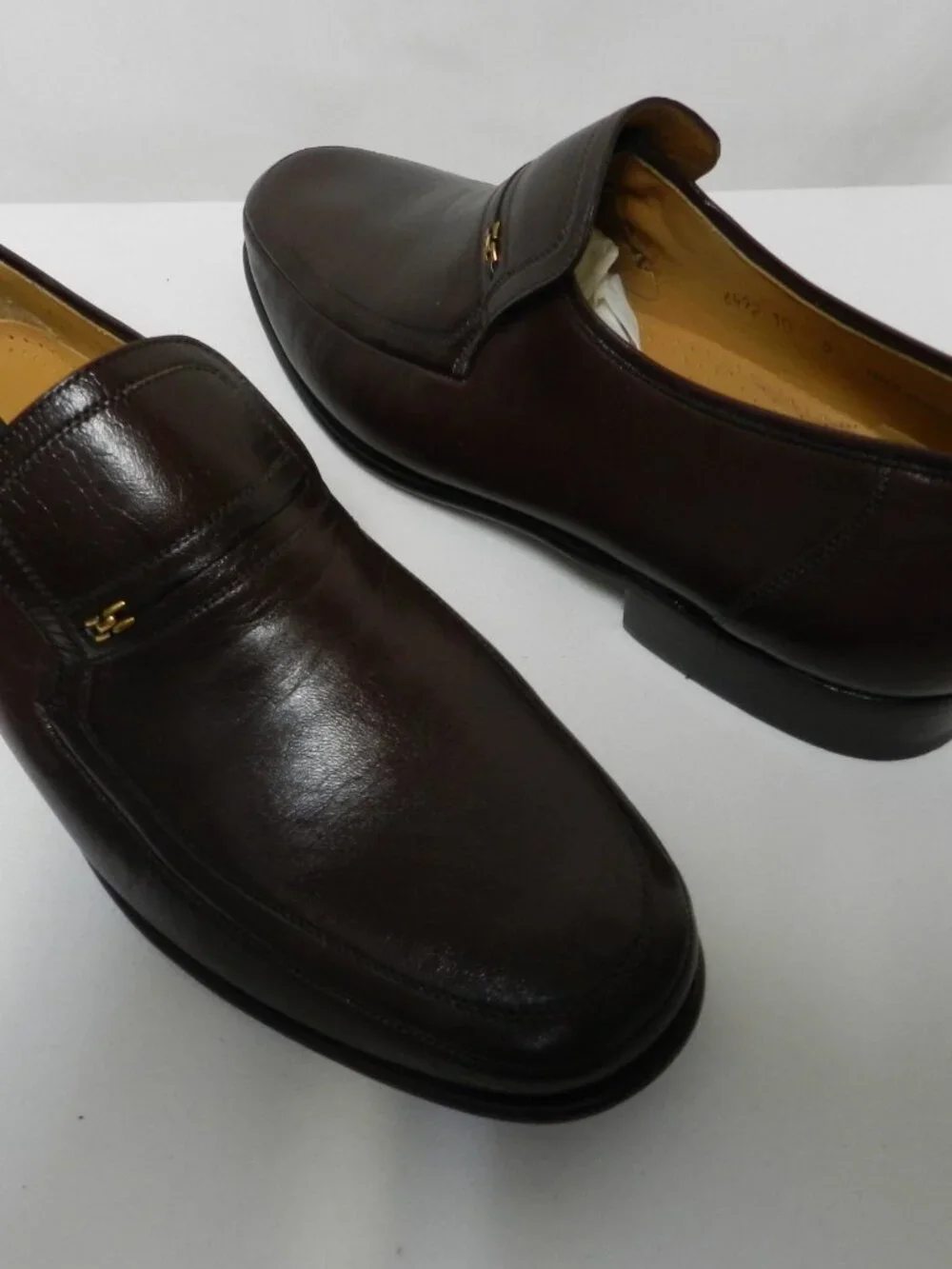 Magnanni Leather Vintage loafers slip-on brown Spain NEW Size Sz 10 M